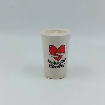 SEN KENDİNE YETERSİN-SERAMİK PANDORA MUM - TEKLİ - 1