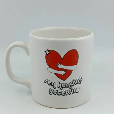 SEN KENDİNE YETERSİN-SİLİNDİR KUPA - TRANSPARAN - 1