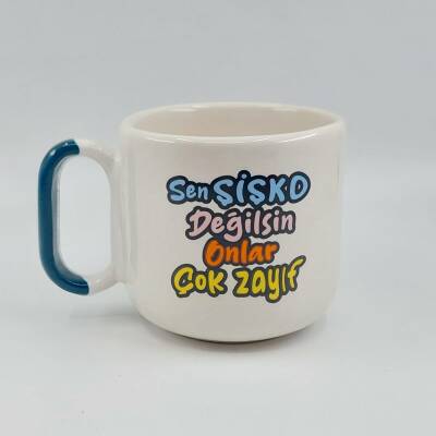 SEN ŞİŞKO DEĞİLSİN ONLAR - ARYA ÇAY FİNCANI - YEŞİL SAP - 1
