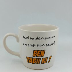 SENİ BU DÜNYADA EN ÇOK -BODUR KUPA - TRANSPARAN - 