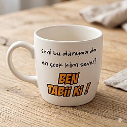 SENİ BU DÜNYADA EN ÇOK -BODUR KUPA - TRANSPARAN - 