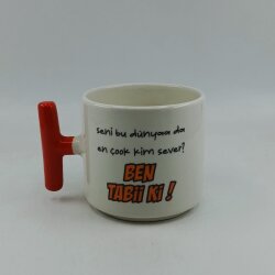 SENİ BU DÜNYADA EN ÇOK -T KUPA - KIRMIZI SAP - 