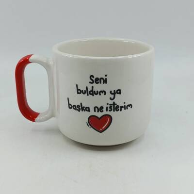 SENİ BULDUM YA - ARYA ÇAY FİNCANI - KIRMIZI SAP - 1