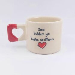 SENİ BULDUM YA - KALP KUPA - KIRMIZI SAP - 