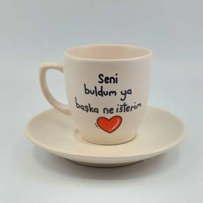 SENİ BULDUM YA-KLASİK TÜRK KAHVESİ FİNCANI - TRANSPARAN - 1