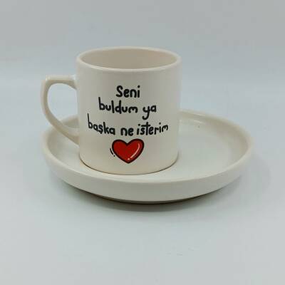 SENİ BULDUM YA-VENÜS TÜRK KAHVESİ FİNCANI - TRANSPARAN - 1