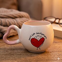 SENI ÇOK SEVIYORUM-AMOUR KUPA - PEMBE SAP PEMBE TURNET - 