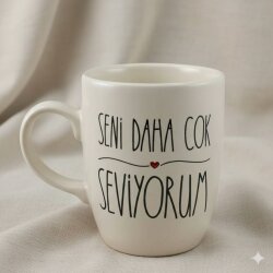 SENİ DAHA ÇOK SEVİYORUM-OVAL KUPA - TRANSPARAN SAP - 