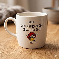 SENİ GERİ GETİRECEĞİM-BODUR KUPA - TRANSPARAN - 