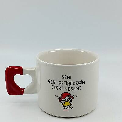 SENİ GERİ GETİRECEĞİM-KALP KUPA - KIRMIZI SAP - 1