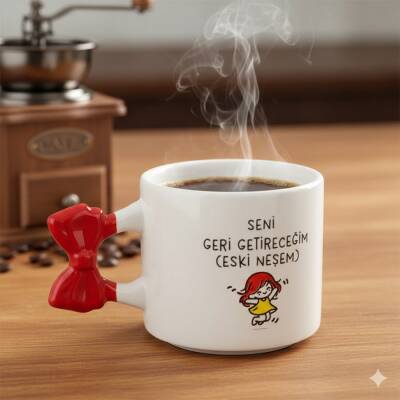 SENİ GERİ GETİRECEĞİM-KURDELE KUPA - KIRMIZI SAP - 1