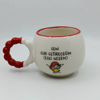 SENİ GERİ GETİRECEĞİM-PUF KUPA - KIRMIZI SAP KIRMIZI TURNET - 1