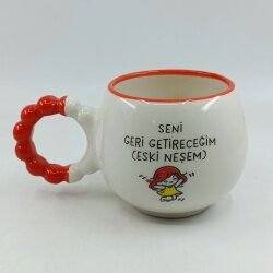SENİ GERİ GETİRECEĞİM-PUF KUPA - TURUNCU SAP TURUNCU TURNET - 