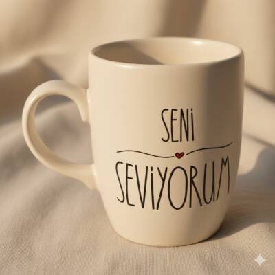 SENİ SEVİYORUM-OVAL KUPA - TRANSPARAN SAP - 1