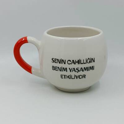 SENİN CAHİLLİĞİN-BALON KUPA - KIRMIZI SAP - 1