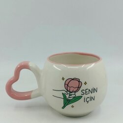 SENİN İÇİN-AMOUR KUPA - PEMBE SAP PEMBE TURNET - 