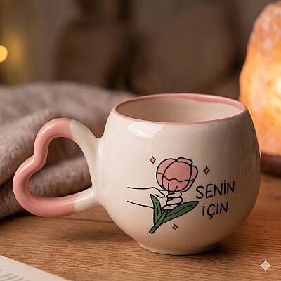 SENİN İÇİN-AMOUR KUPA - PEMBE SAP PEMBE TURNET - 1