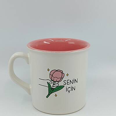 SENİN İÇİN-İDA KUPA - KREM SAP KREM GÖVDE PEMBE İÇ - 1