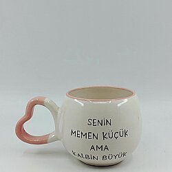 SENİN MEMEN KÜÇÜK-AMOUR KUPA - PEMBE SAP PEMBE TURNET - 