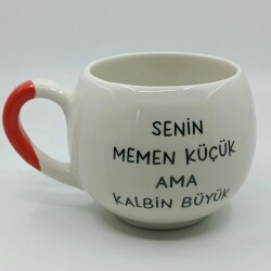 SENİN MEMEN KÜÇÜK-BALON KUPA - KIRMIZI SAP - 
