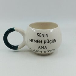 SENİN MEMEN KÜÇÜK-BALONCUK KUPA - YEŞİL SAP - 