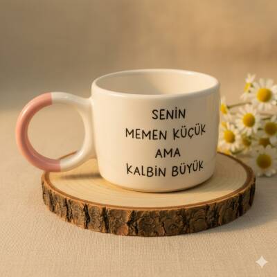 SENİN MEMEN KÜÇÜK-DÜĞÜM KUPA - PEMBE SAP - 1