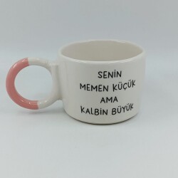SENİN MEMEN KÜÇÜK-DÜĞÜM KUPA - PEMBE SAP - 