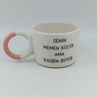 SENİN MEMEN KÜÇÜK-DÜĞÜM KUPA - PEMBE SAP - 1