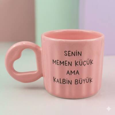 SENİN MEMEN KÜÇÜK-EROS KUPA - PEMBE SAP PEMBE GÖVDE - 1