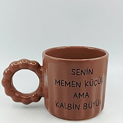 SENİN MEMEN KÜÇÜK-PRENSES KUPA - KAHVERENGİ GÖVDE KAHVERENGİ SAP - 