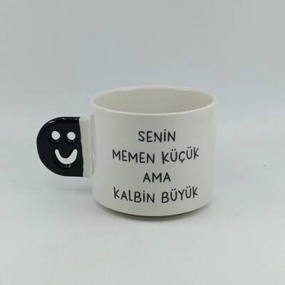 SENİN MEMEN KÜÇÜK-SMİLE KUPA - SİYAH SAP - 1