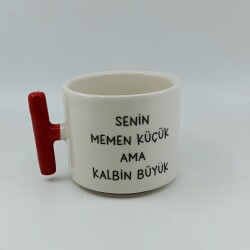 SENİN MEMEN KÜÇÜK-T KUPA - KIRMIZI SAP - 