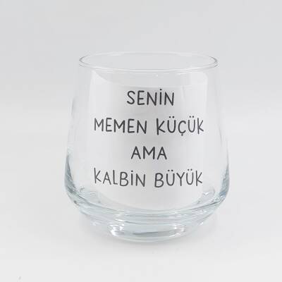 SENİN MEMEN KÜÇÜK-VİSKİ BARDAĞI - ŞEFFAF - 1