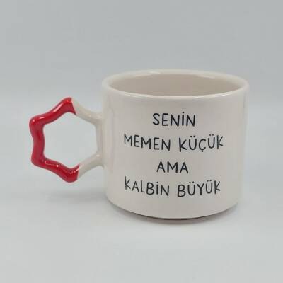 SENİN MEMEN KÜÇÜK-YILDIZ KUPA - KIRMIZI SAP - 1