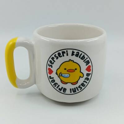 SERSERİ KALBİM BELASINI - ARYA ÇAY FİNCANI - SARI SAP - 1