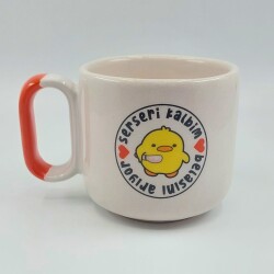 SERSERİ KALBİM BELASINI - ARYA ÇAY FİNCANI - TURUNCU SAP - 