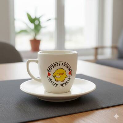 SERSERİ KALBİM BELASINI-KLASİK TÜRK KAHVESİ FİNCANI - TRANSPARAN GÖVDE - 1