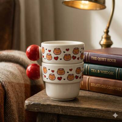 SEVGİLİ AYILAR-İKİLİ PUNTO ESPRESSO - KIRMIZI SAP - 1