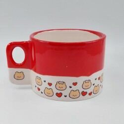 SEVGİLİ AYILAR-POLO KUPA - KIRMIZI ALT - 