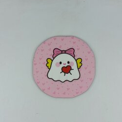 SEVİMLİ HAYALET-AHŞAP BARDAK ALTLIĞI - TEKLİ - 