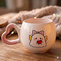 SEVİMLİ HAYALET-AMOUR KUPA - PEMBE SAP PEMBE TURNET - 