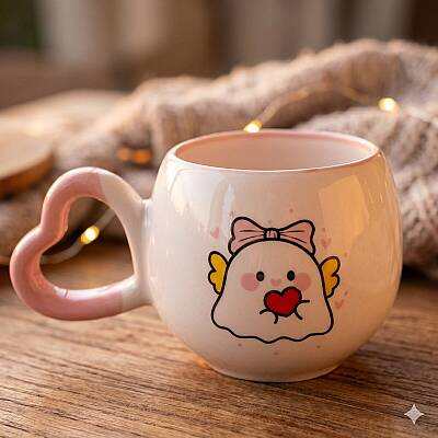 SEVİMLİ HAYALET-AMOUR KUPA - PEMBE SAP PEMBE TURNET - 1
