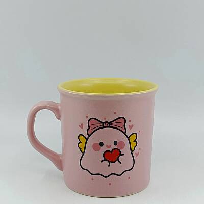 SEVİMLİ HAYALET-İDA KUPA - PEMBE SAP PEMBE GÖVDE SARII İÇ - 1