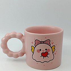 SEVİMLİ HAYALET-PRENSES KUPA - PEMBE GÖVDE PEMBE SAP - 