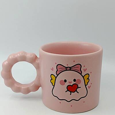 SEVİMLİ HAYALET-PRENSES KUPA - PEMBE GÖVDE PEMBE SAP - 1