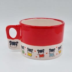 SEVİMLİ MİNİK KIZLAR-POLO KUPA - KIRMIZI ALT - 