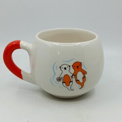 SG.ROMANTİK SU SAMURLARI-BALON KUPA - TURUNCU SAP - 