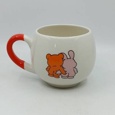 SG.SEVİMLİ AYI VE TAVŞAN-BALON KUPA - TURUNCU SAP - 1