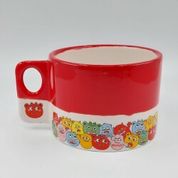 SIKIŞIK CANAVARLAR-POLO KUPA - KIRMIZI ALT - 