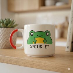 SİKTİR EDEN KURBAĞA-D KUPA - TURUNCU SAP - 